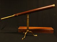 Dollond wooden library telescope